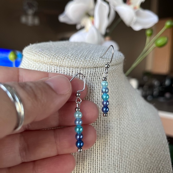 ❤️💜💛💚💙Bundle of 5 Handmade Earrings 💙💚💛💜❤️ - Picture 11 of 14